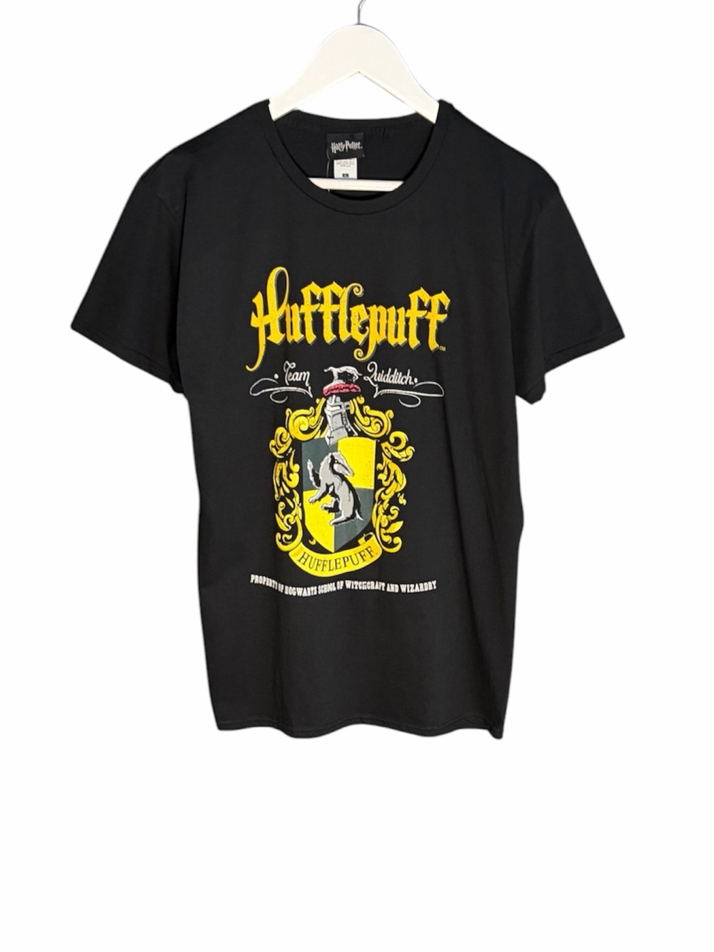 Heros Inc Harry Potter Hufflepuff Crest T-Shirt Unisex 100% Cotton NWT